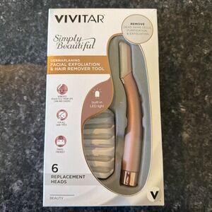 Vivitar Simply Beautiful DERMAPLANING Hair Removal Tool‎  & Facial Exfoliation